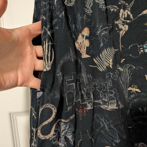 EUC Disturbia Maudeline Victoriana Print Eco-Viscose Midaxi Skirt - Picture 5 of 5
